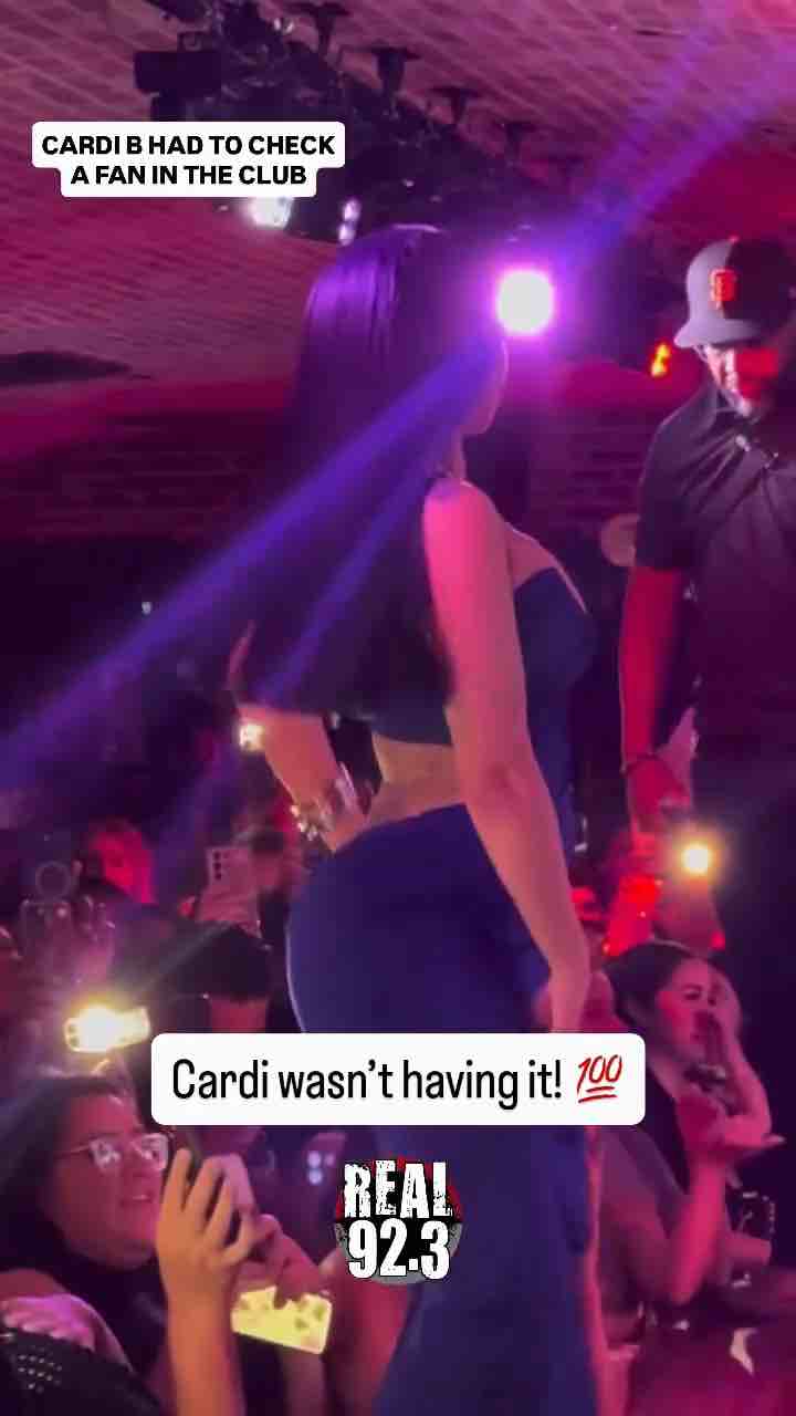 Cardi B twerks and stops girl from slapping her ass